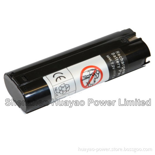 7.2V 1300mAh / 1500mAh / 2000mAh / 2500mAh / 3000mAh / 3600mAh Ni-CD / Ni-MH Drill Battery for Makita
